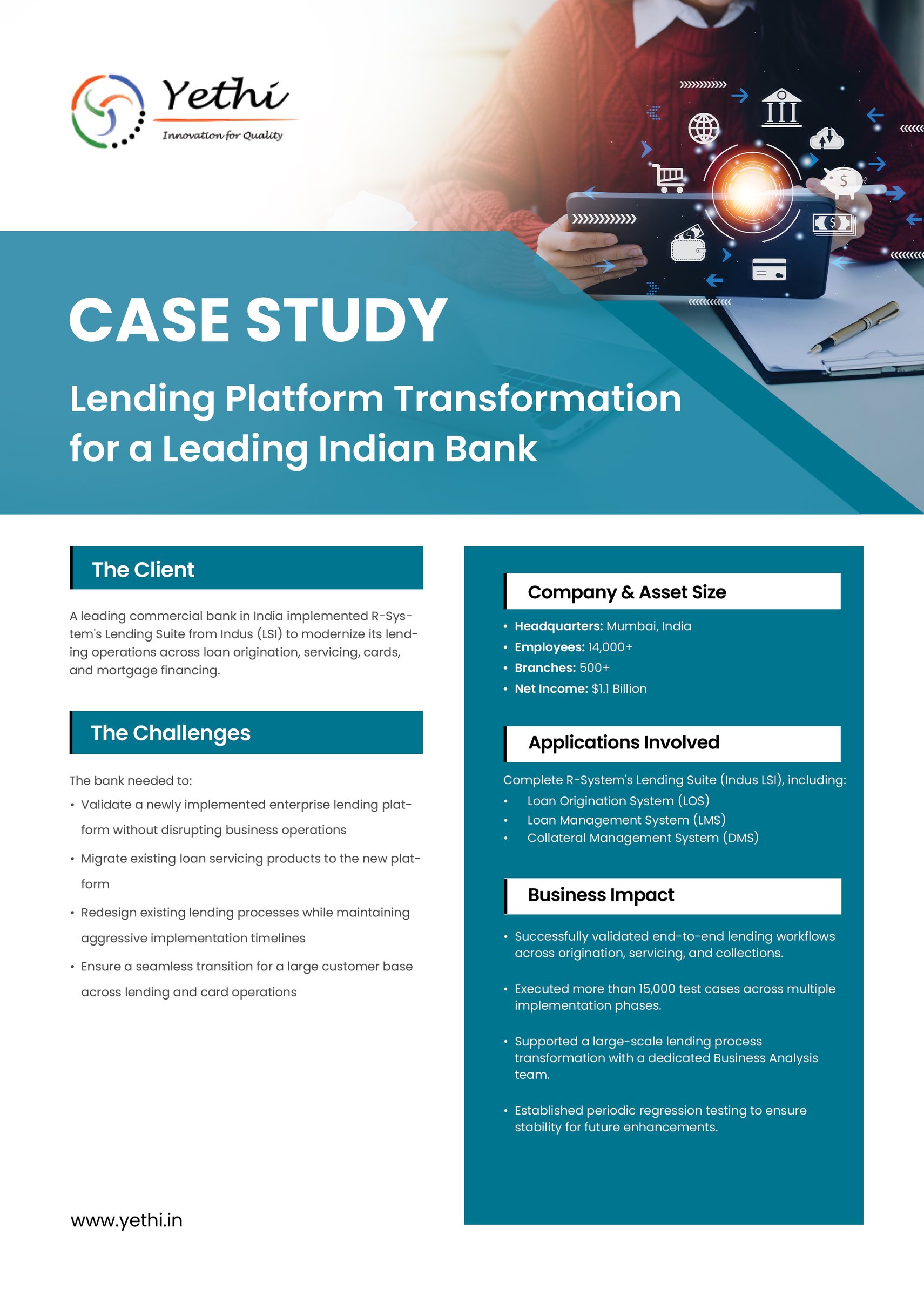 Lending Platform Transformation for a Leading Indian Bank - page 1
