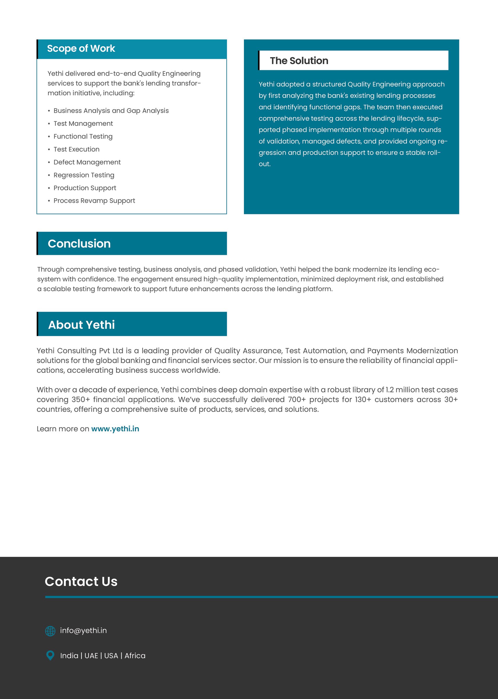 Lending Platform Transformation for a Leading Indian Bank - page 2