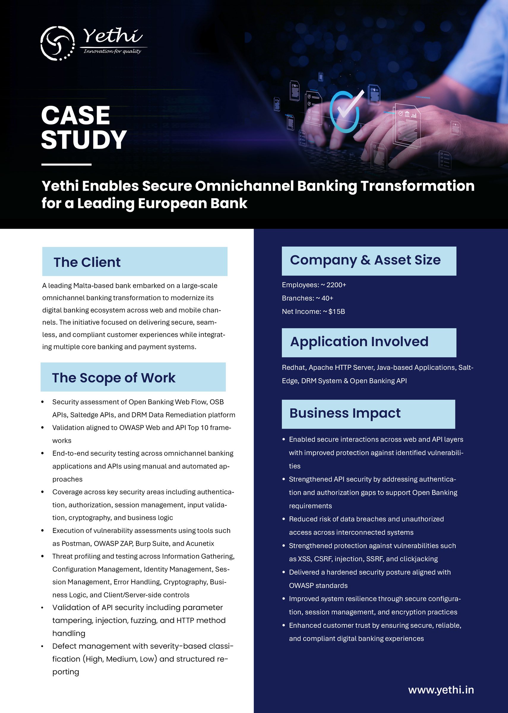 Secure Omnichannel Banking Transformation for a Leading European Bank - page 1