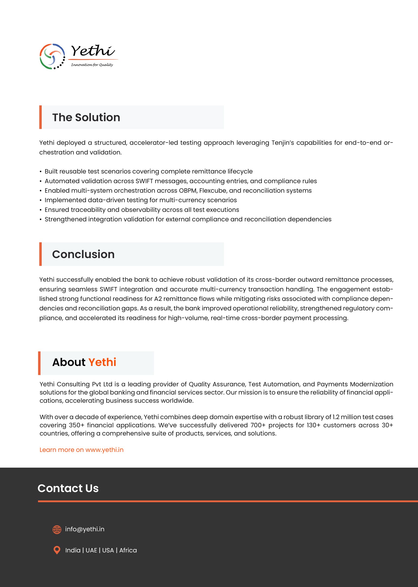 A $170M Indian Bank Achieve Robust Cross-Border Payments Validation with OBPM - page 2