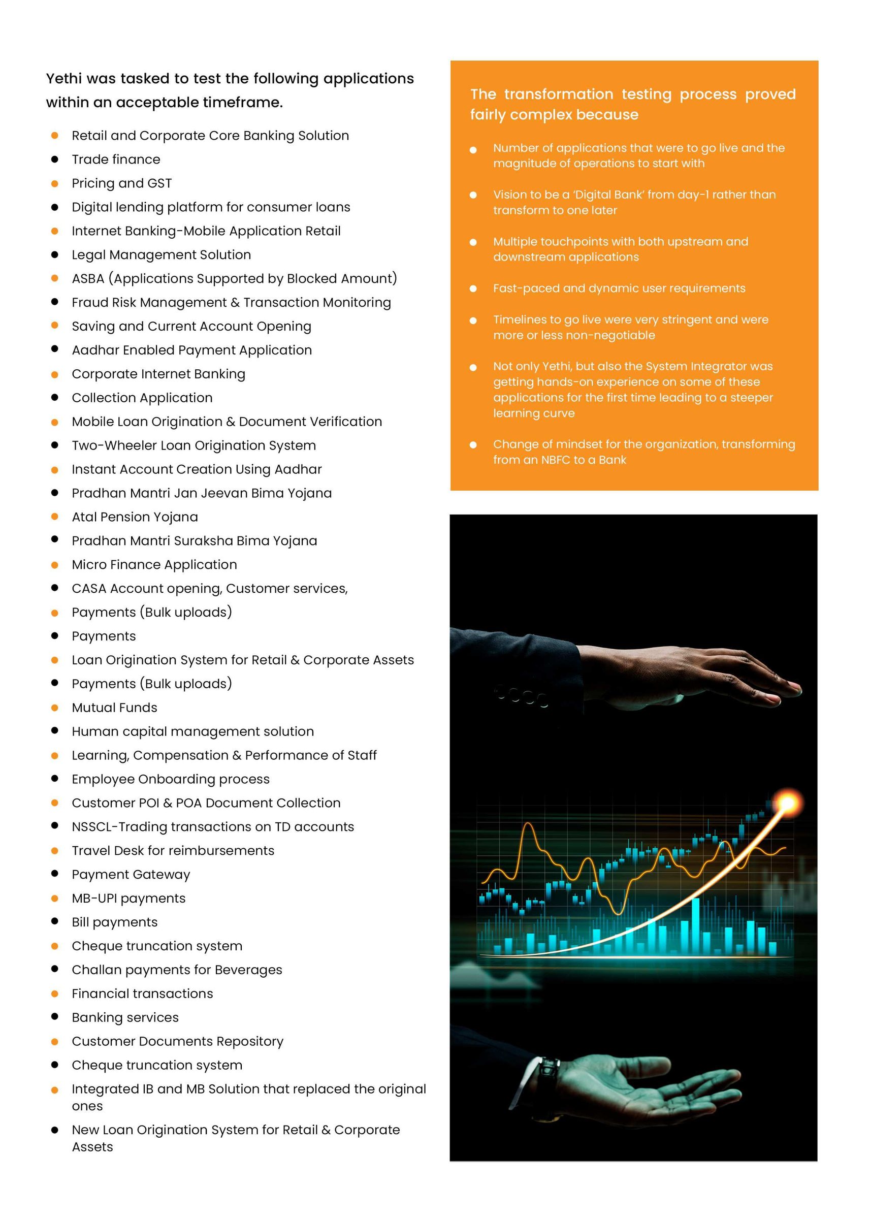 End-to-End Managed Testing Solution for a Bank’s NBFC-to-Bank Transformation - page 2