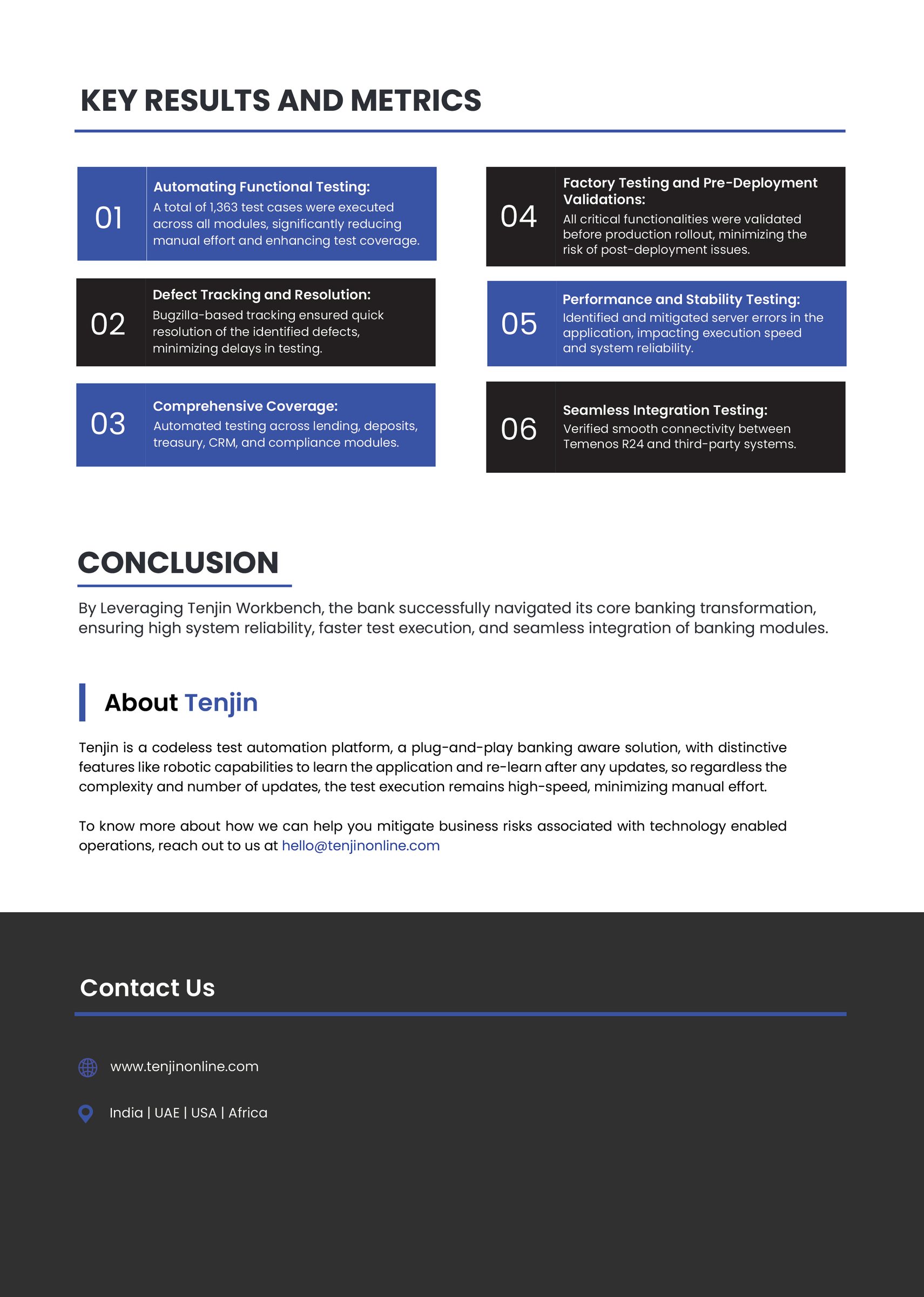 Driving Core Banking Transformation for a Leading Financial Institution with Tenjin Workbench - page 2